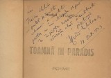 Horia Nitulescu, Toamna in paradis, cu dedicatie pentru poetul Traian Chelariu