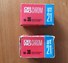 DD - Lot 2 buc film color ORWO Chrom 36 pozitii, UT 21, sigilate, vechi din 1992 foto