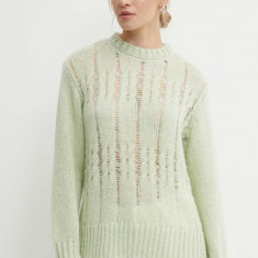 Résumé pulover din amestec de lana AnnoraRS Knit Pullover femei, culoarea verde, 20321113