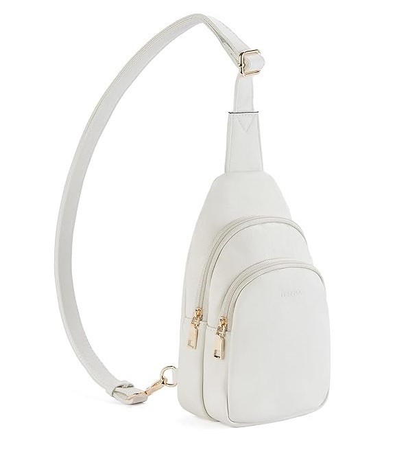 Geanta de umar pentru femei Telena Sling Bag, piele PU, bej - RESIGILAT