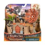 CUM SA ITI DRESEZI DRAGONUL INCERCAREA FLACARII SET DE JOACA ARENA DE ANTRENAMENT LUMEA LUI BERK CAPTURAREA DRAGONULUI
