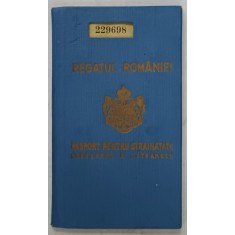 REGATUL ROMANIEI , PASPORT PENTRU STRAINATATE , PE NUMELE MARIA GHICA DELENI , 1937, SEMNAT DE GABRIEL MARINESCU , PREFECTUL POLITIEI *