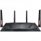 Router wireless ASUS RT-AC88U Dual-Band AC3100 Gigabit 4 Antene Externe Black