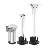 Set Claxon Auto cu 2 Goarne si Compresor 12V, Sunet Puternic, ABS Rezistent