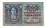 AUSTRIA / AUSTRO - UNGARIA 20 COROANE / KRONEN / KORONA 1913 [6] P - 13 a , seria 693949