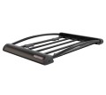 Portbagaj auto tip cos Menabo Yosemite XL, Negru, aluminiu, 187x123cm, 75kg, antifurt, compatibil Thule, Yakima, Mont Blanc
