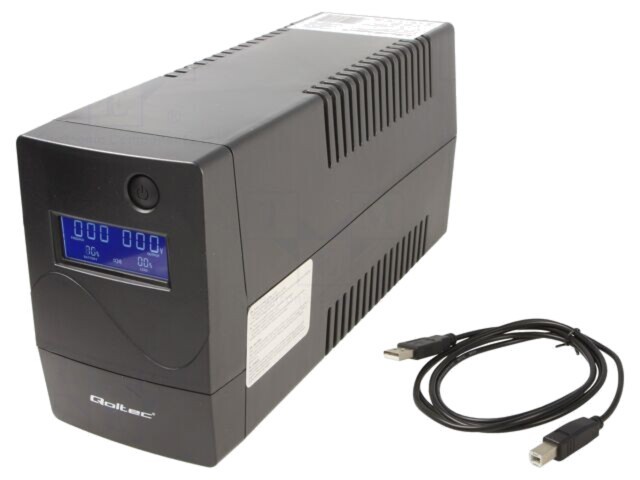 Alimentator UPS QOLTEC 480W 850VA, Intrare 140-300V, Dimensiuni 286x100x144mm, 9Ah
