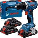 Bosch GSR 18V-65 - Masina de gaurit si insurubat cu 3 acumulatori Li-Ion 18 V 4 Ah 63 Nm valiza speciala