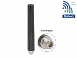 Antena de exterior Dual Band WLAN WiFi 6 N jack 4 - 6 dBi 16.55 cm omnidirectionala fixa, Delock 12701