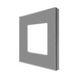 Cumpara ieftin Rama simpla Luxion din sticla securizata, gri, pentru module