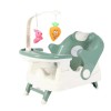 Scaun pentru Copii 2 in 1, Cyrax, pentru Servit Masa si pentru Baie, Multifunctional, Pliabil, Portabil, din Plastic, Spatar Reglabil, 58 x 39 cm, Ver