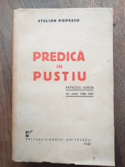 PREDICA IN PUSTIU- STELIAN POPESCU, 1941 foto