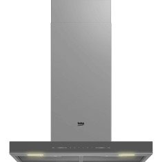 Hota decorativa Beko BHCB66741BZGSH, 425 mc/h, 3 trepte, Filtru de carbon, Iluminare LED, Clasa A