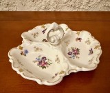 BOMBONIERA DIN PORTELAN- MARCAJ R (REICHENBACH)- FINE CHINA- MADE IN GERMANY L19CM