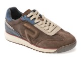 Pantofi sport REPLAY maro, MSIB02L, din piele intorasa