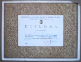 O.214 DIPLOMA ROMANIA UNIUNEA DE CULTURA FIZICA SI SPORT UCFS FEDERATIA ROMANA DE SCHI BRASOV 1966