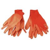 Set 2 perechi manusi de lucru, WZ, tricot fin, marimea 8, portocaliu, poliester, 253182