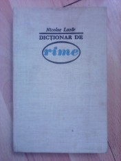 Dictionar de rime - NICOLAE LAZAR foto