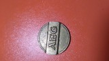 JETON/TOKEN GERMAN PENTRU APARATE AUTOMATE ELECTROCASNICE AEG