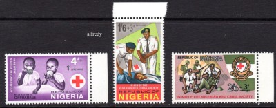 NIGERIA 1966, Crucea Rosie, serie neuzată, MNH foto