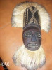 Masca veche tribala de lupta.masca veche africana,masca de colectie RARA,T.GRATU
