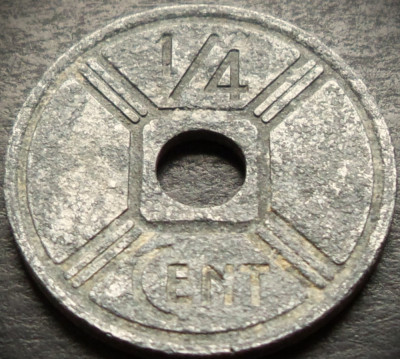 Moneda exotica 1/4 CENT - INDOCHINA (6 STATE), anul 1942 *cod 4939 = WW2 foto