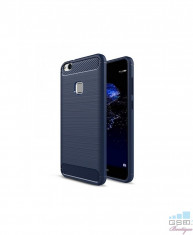 Husa Carbon Fiber Huawei P Smart Albastra foto