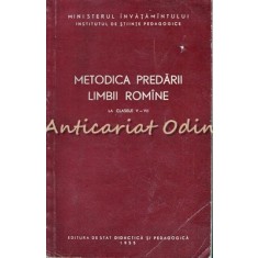 Metodica Predarii Limbii Romane - La Clasele V-VII