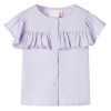 Tricou pentru copii, lila, 116 11521, vidaXL
