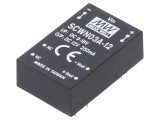 Convertor DC/DC 3W MEAN WELL, 12V DC, 250mA, Protecție OPP/SCP