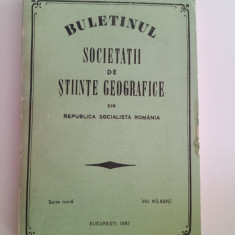 Buletinul Societății de științe geografice - VOL. Vl-1982