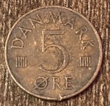 C50 - Moneda foarte veche -Danemarca - 5 ore - 1979, Europa
