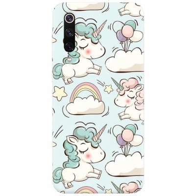 Husa silicon pentru Xiaomi Mi 9, Unicorns And Clouds foto