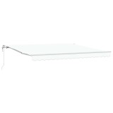 vidaXL Cortina Retractabilă Manual Alb 400 &times; 300 cm țesătură 3330625