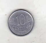 Bnk mnd Brazilia 10 centavos 1995, America Centrala si de Sud