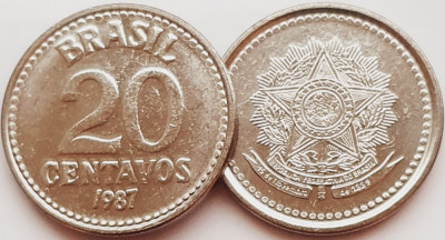 2499 Brazilia 20 centavos 1987 km 603 aunc-UNC foto