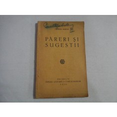 PARERI SI SUGESTII - GEORGE MURNU - Bucuresti, 1928