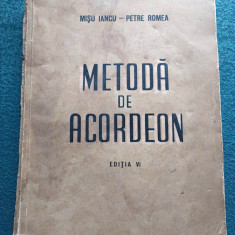 METODA DE ACORDEON - Misu Iancu si Petre Romea, editia a VI-a, 1965