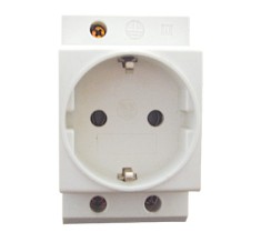 Priza pe sina DIN 2P+E 16A 250V Elmark 37004