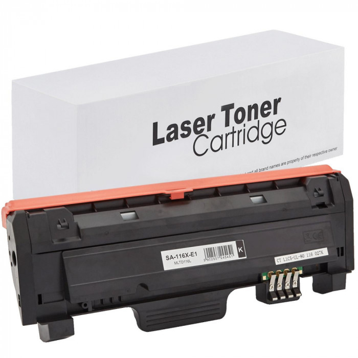 Toner de imprimanta pentru Samsung , MLTD116L , new chip , Negru , 3000 pagini , neutral box