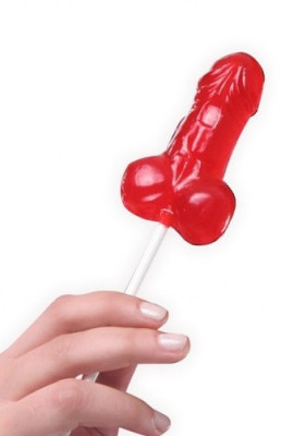 Acadea Gummy Penis, Aroma Capsuni, 20 cm foto