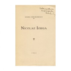 Barbu Theodorescu, Nicolae Iorga, două volume cu dedicație