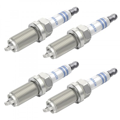 Set 4 bujii scanteie Bosch pentru Citroen Berlingo, C1, C2, C3, C4, C5, Jumpy, Xsara, Hyundai ix35, Santa Fe, foto