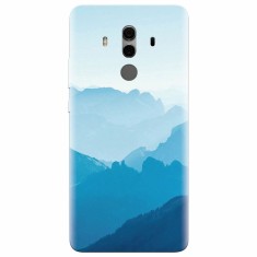 Husa silicon pentru Huawei Mate 10, Blue Mountain Crests foto