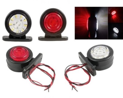 2 x 18 LED 12V 24V Remorca Camioane Galben Lampa Luminile de pozitie foto