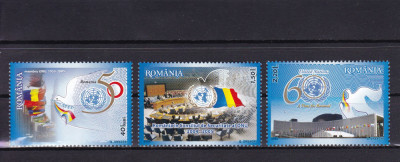 ROMANIA 2005 LP 1697 EVENIMENTE O.N.U. SERIE MNH foto