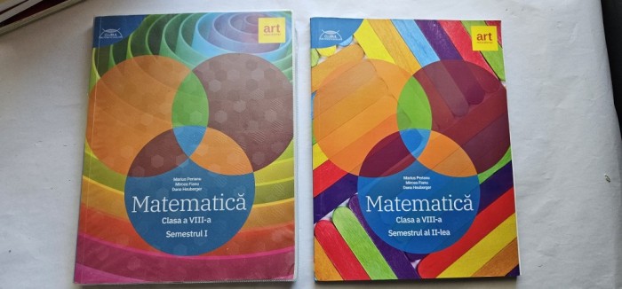 MATEMATICA CLASA A VIII A SEMESTRUL I SI II PERIANU FIANU HEUBERGER EDIT ART EDUCATIONAL CLUBUL MATEMATICIENILOR STARE FOARTE BUNA .