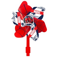 Accesoriu montaj pe ghidon, morisca de vant, culoare rosu, model Spiderman Cod:9161SV