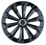 Cumpara ieftin Set 4 capace roti Fame Negru R15 pentru gama auto Mazda, Autohelix MSA