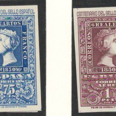 Spania 1950 Mi 975/76 + 979/80 MNH - 100 de ani de timbre